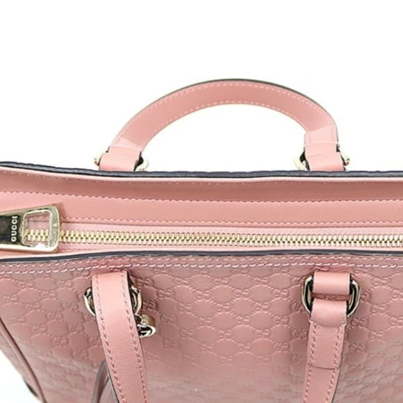 Gucci GG Microgussima Small Tote Crossbody in Pink New with Dustbag - Picture 4 of 7